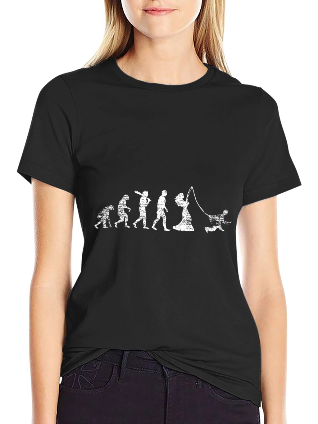 Evolution of Man T-Shirt - Fishing Humor