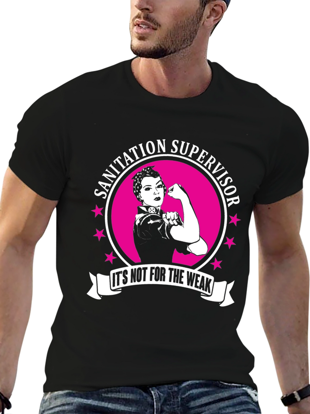Sanitation Supervisor Strong Woman T-Shirt