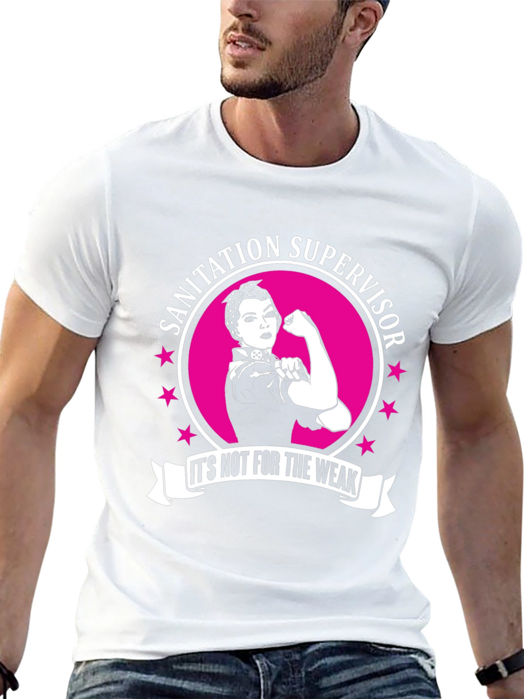 Sanitation Supervisor Strong Woman T-Shirt