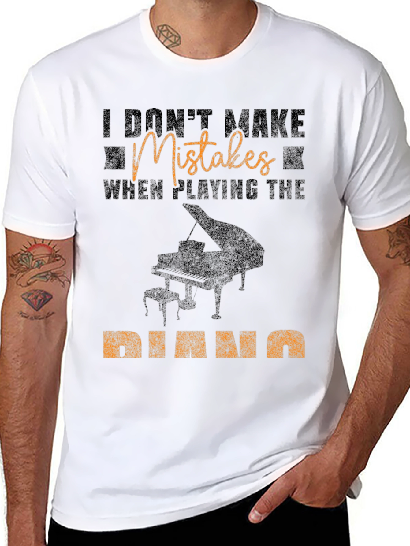 I Dont Make Mistakes Piano T-Shirt
