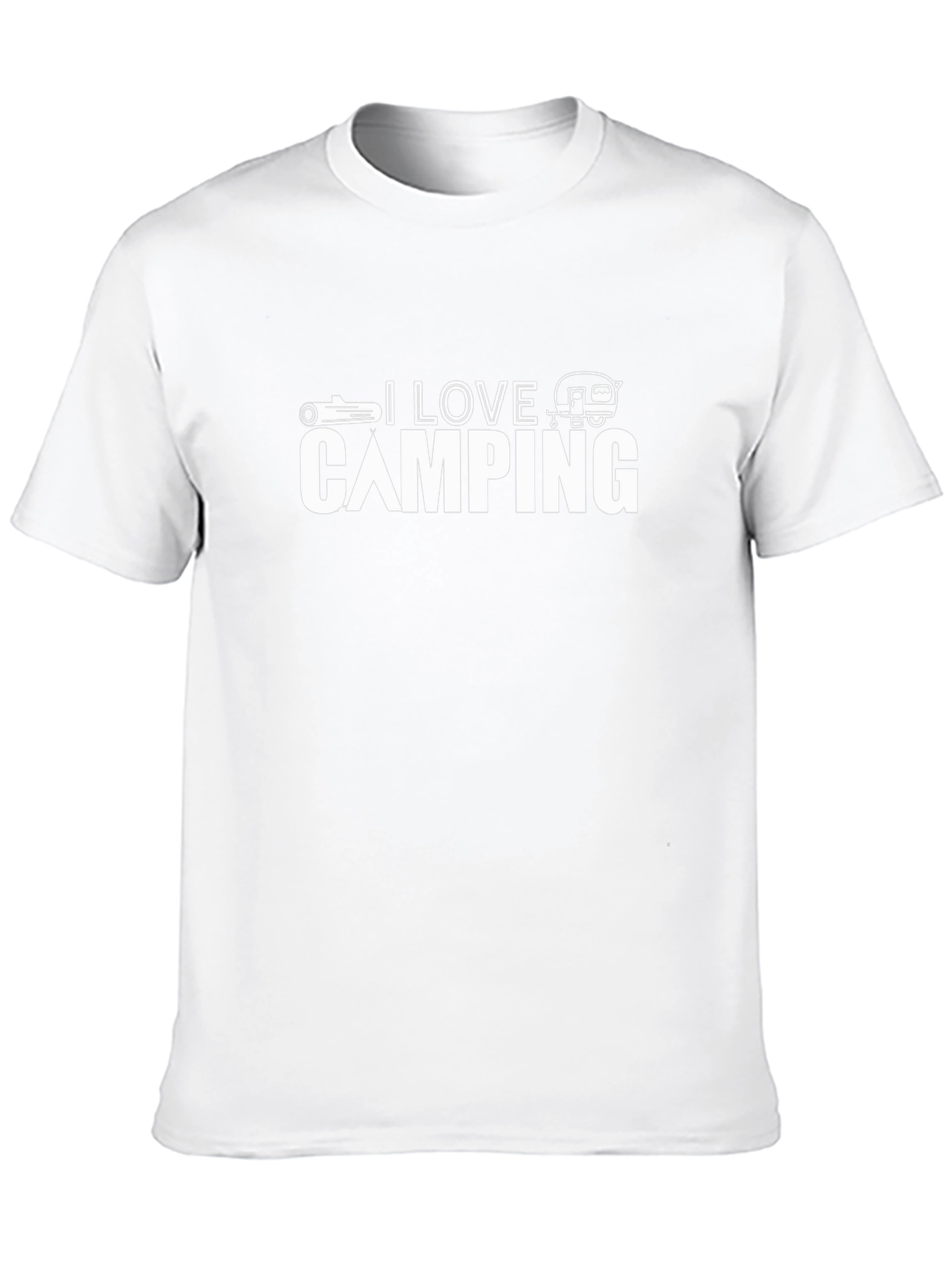 I Love Camping Graphic Tee - Black