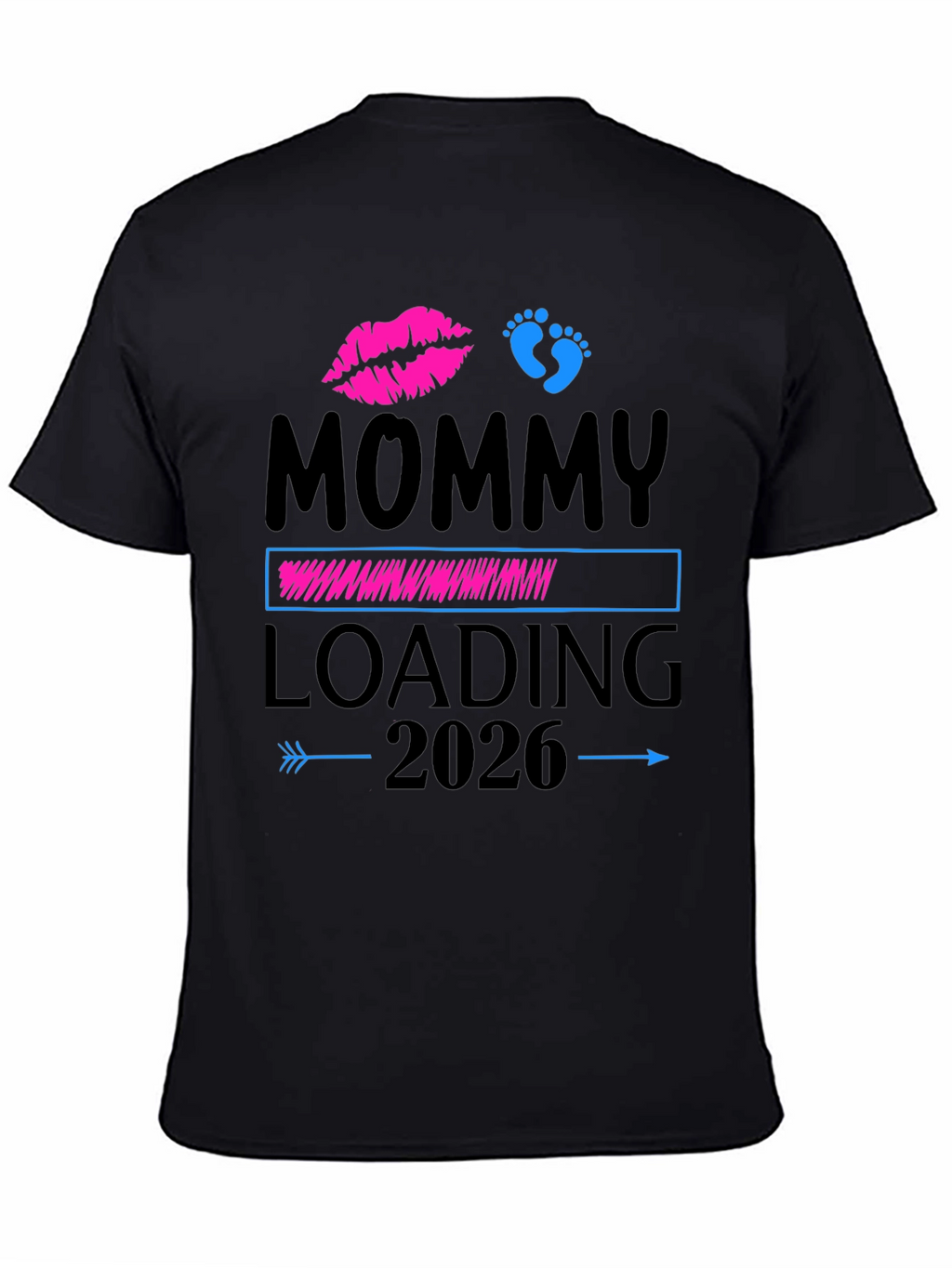 Mommy Loading 2026 Pregnancy Announcement T-Shirt