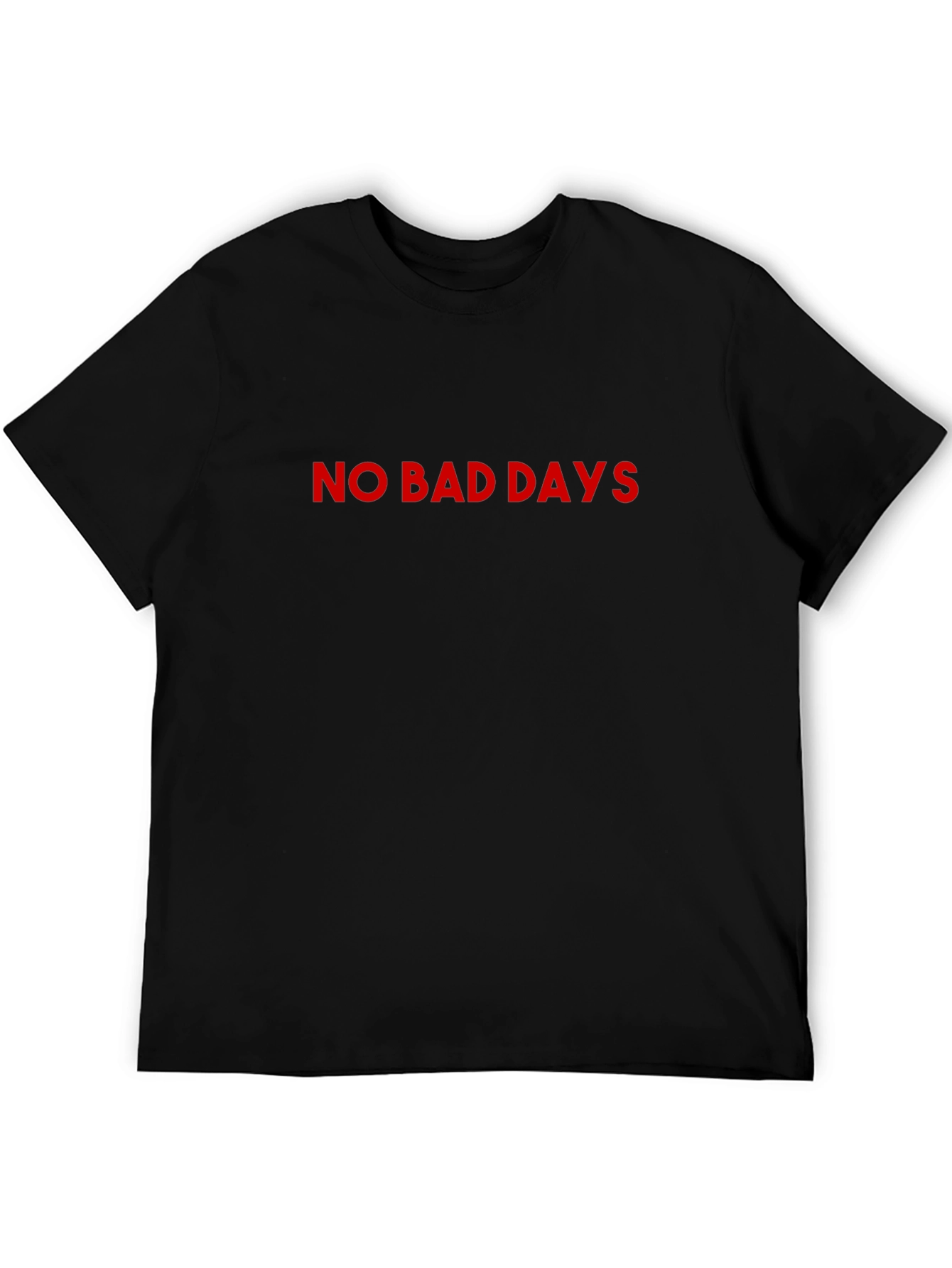 No Bad Days Graphic Tee - Black Casual T-Shirt