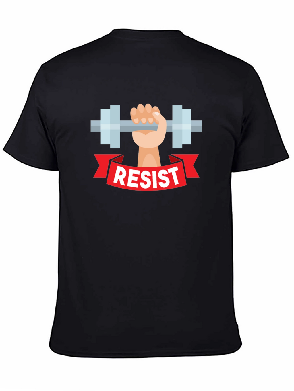 Resist Weightlifting T-Shirt - Black Graphic Tee