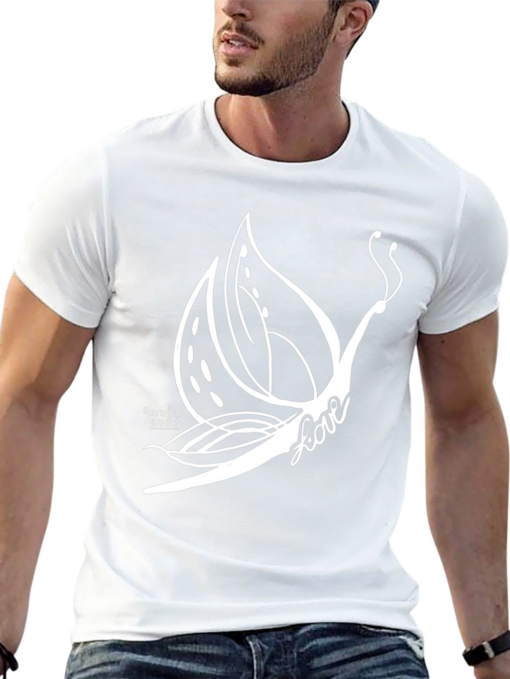 Butterfly Love Graphic Tee - Black