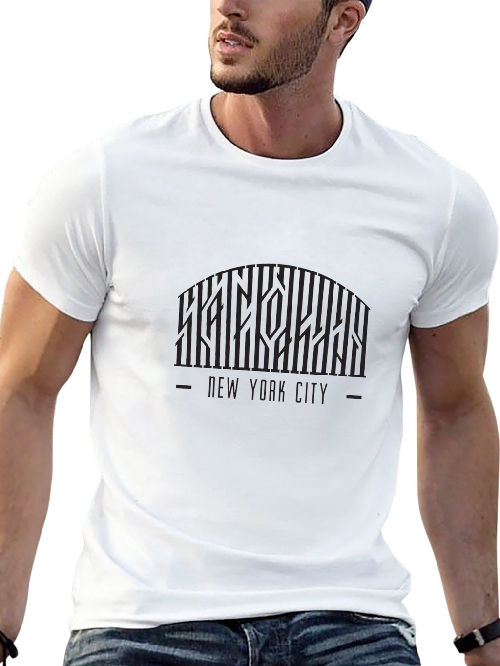New York City Graphic Print Crew Neck T-Shirt