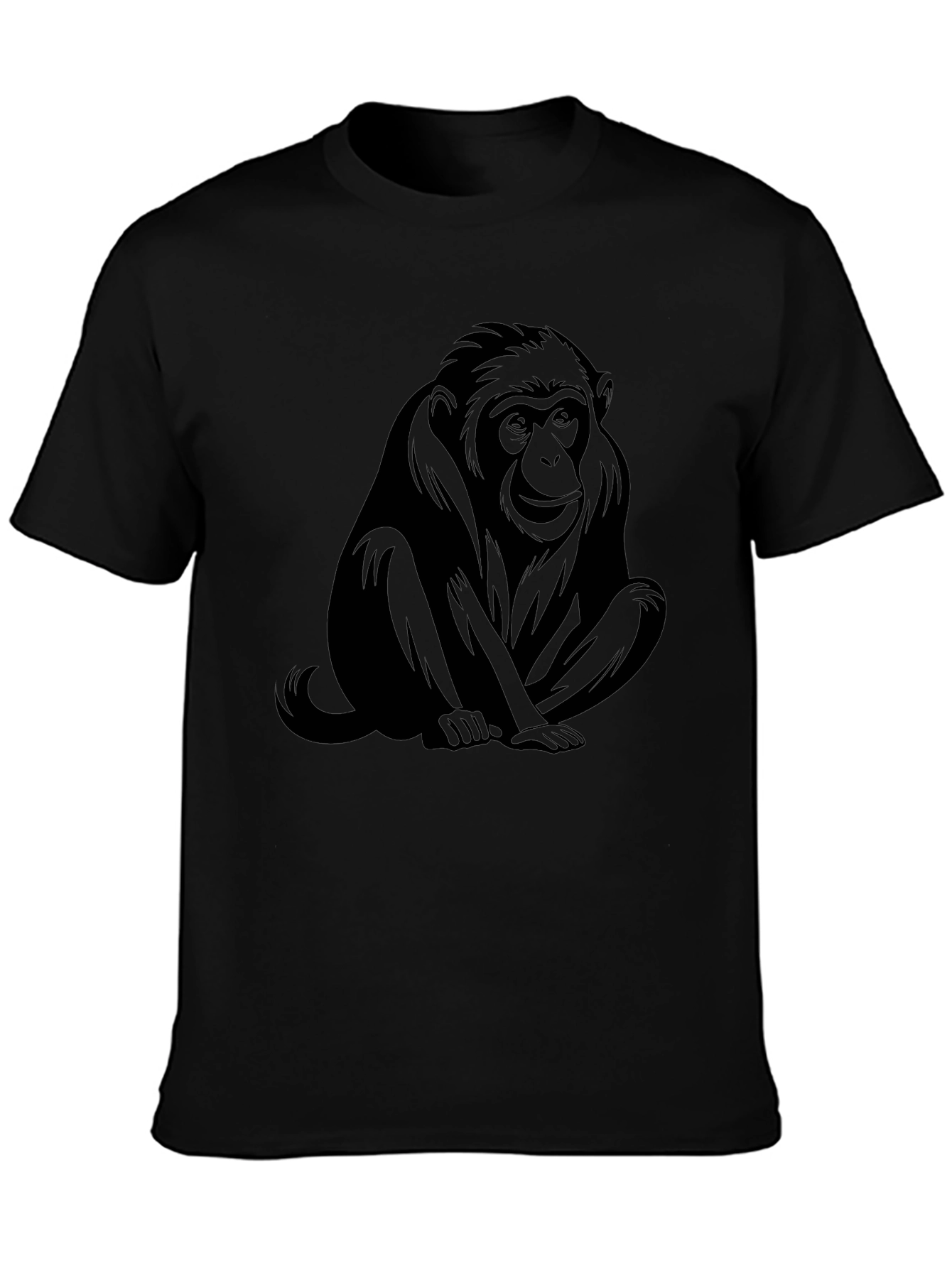 Black Monkey Graphic Tee - Unisex Casual Shirt