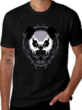 Panda Skull Bamboo T-Shirt - Dark Graphic Tee