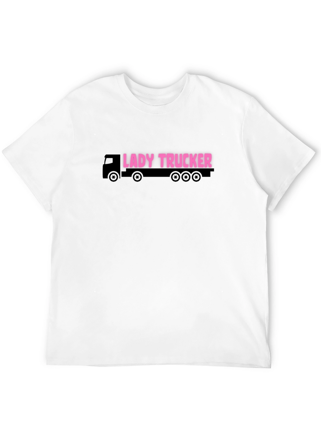Lady Trucker Graphic Tee - Black