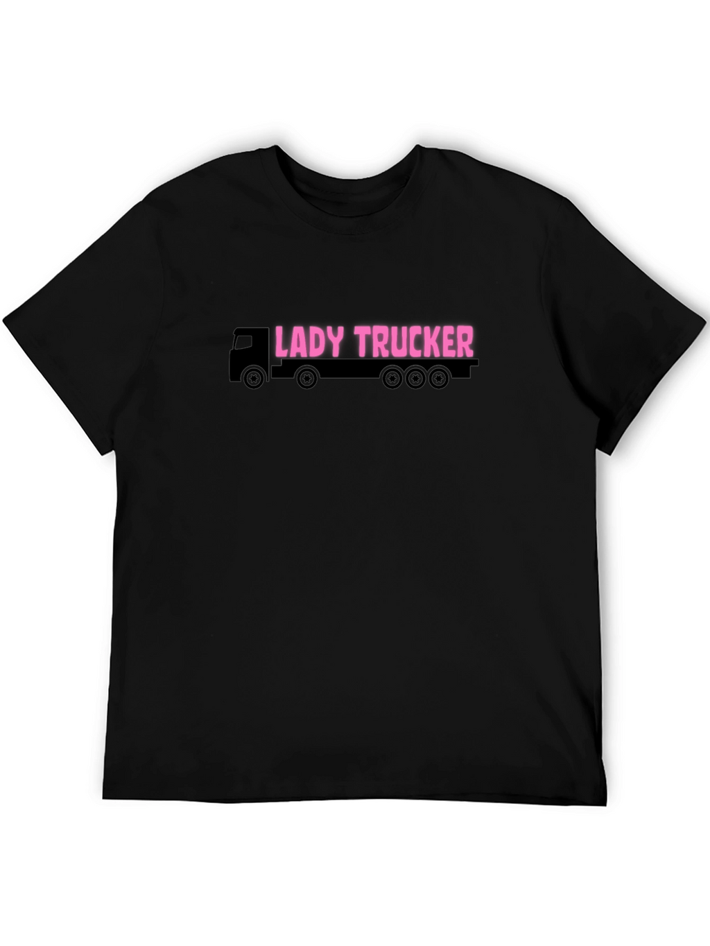 Lady Trucker Graphic Tee - Black