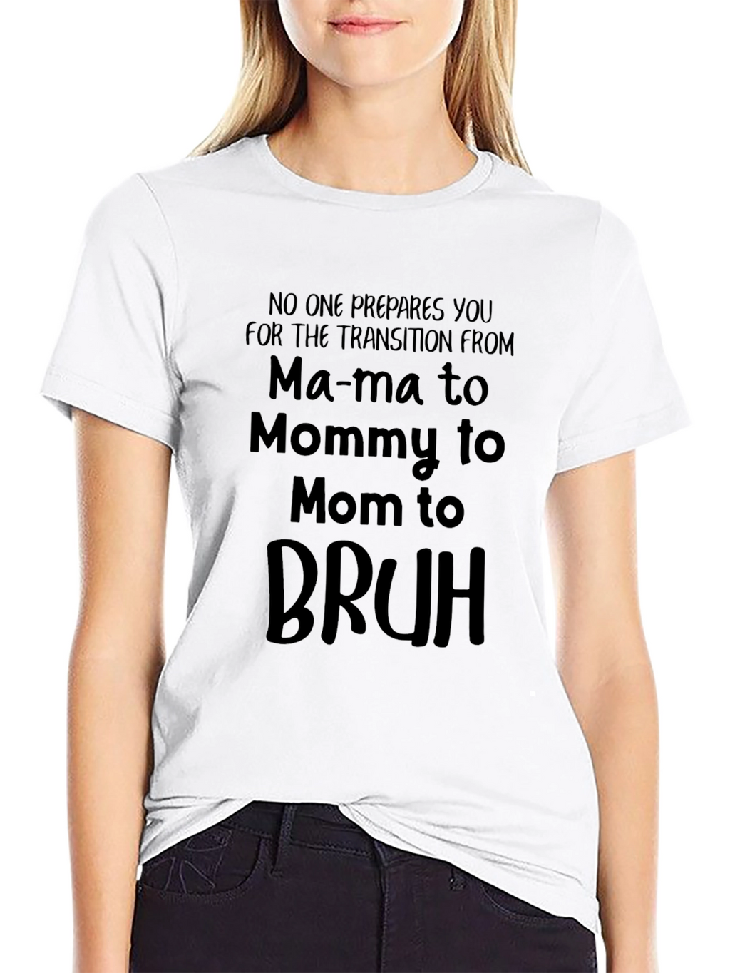 Mama to Bruh Funny Mom T-Shirt