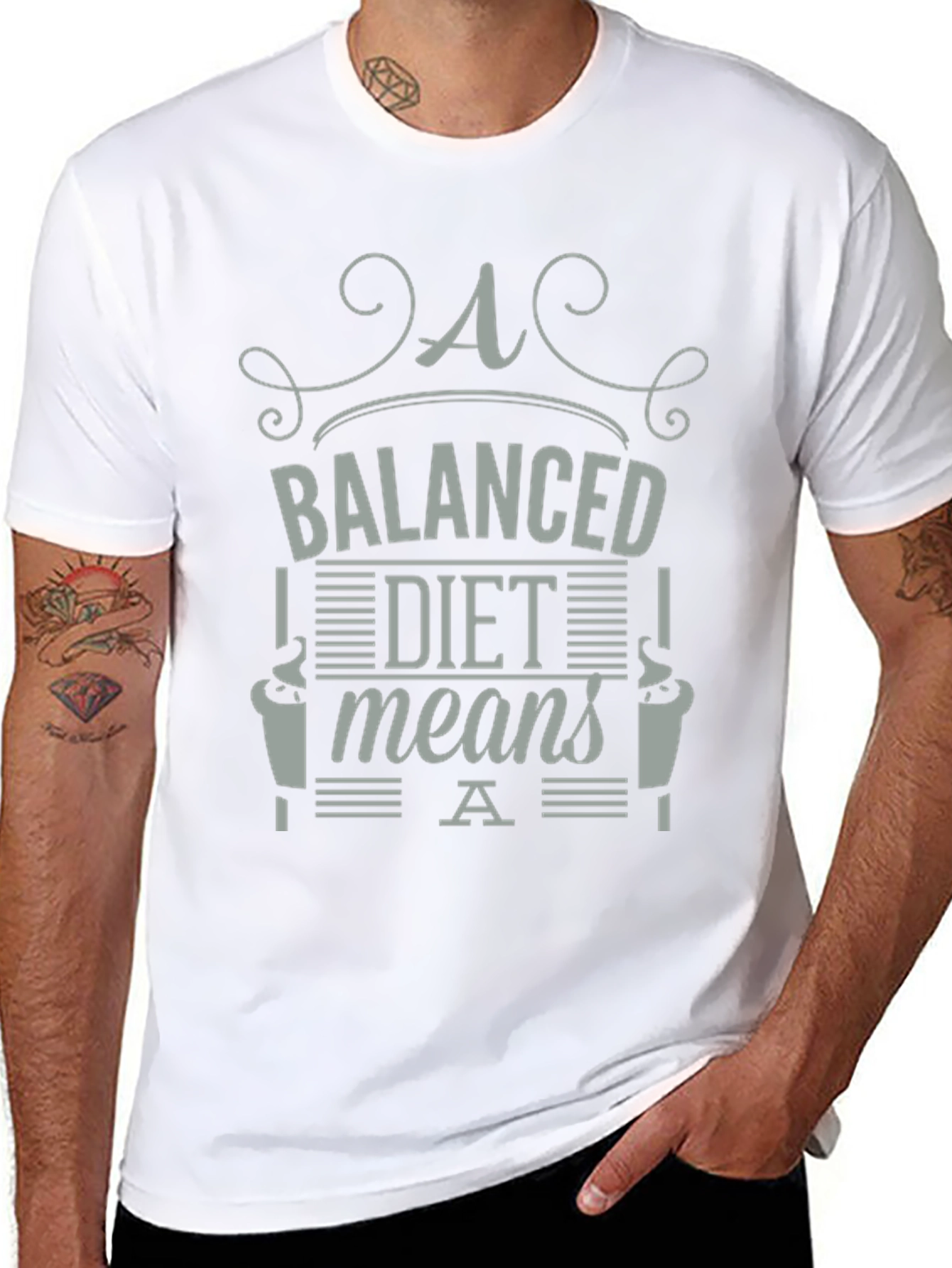 Balanced Diet T-Shirt - Funny Coffee Lover Tee