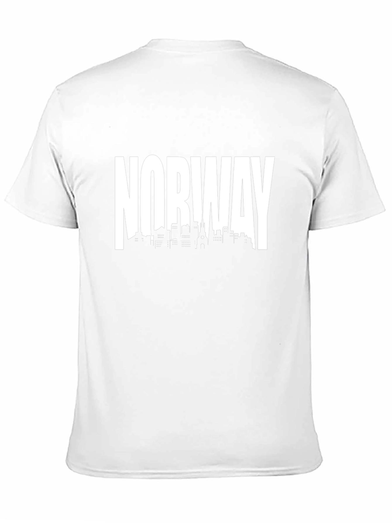 Norway Skyline Black T-Shirt