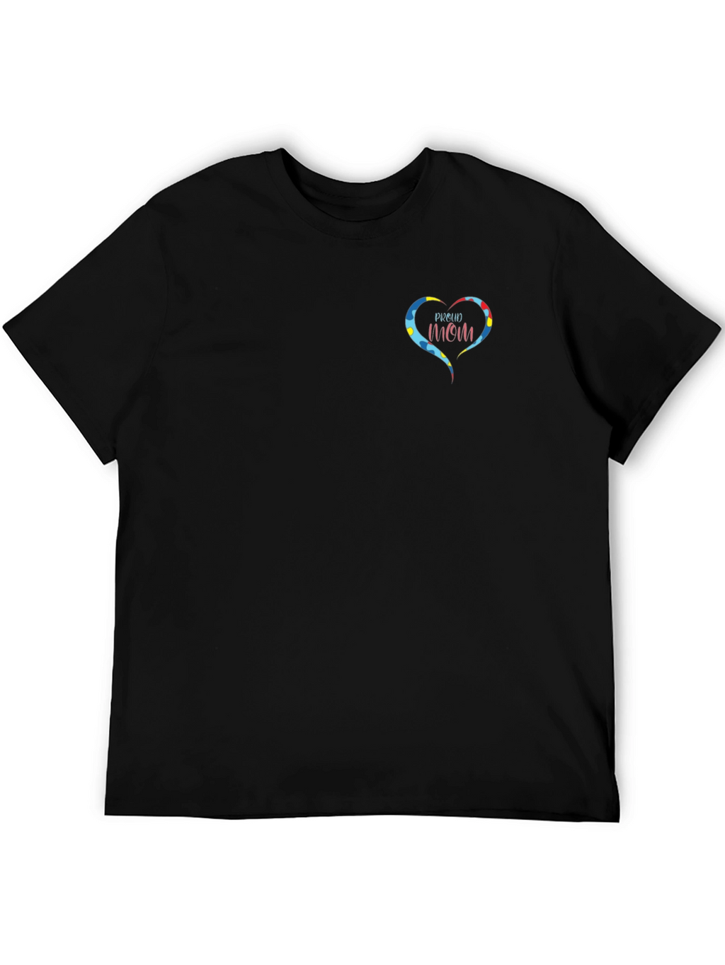 Proud Autism Mom Heart T-Shirt