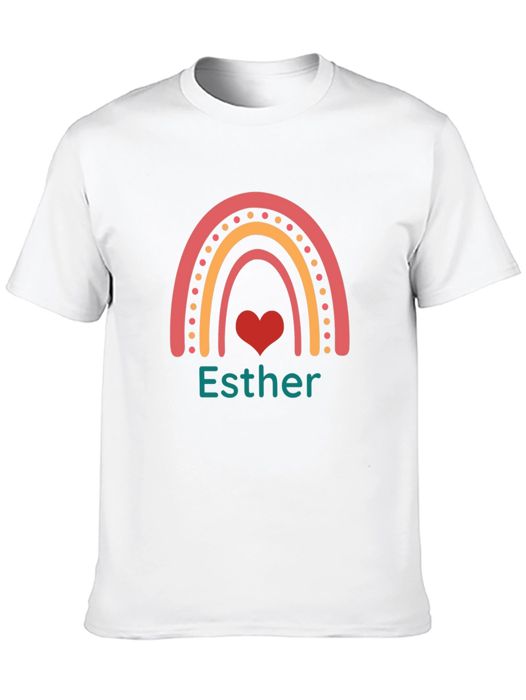 Esther Rainbow Heart T-Shirt