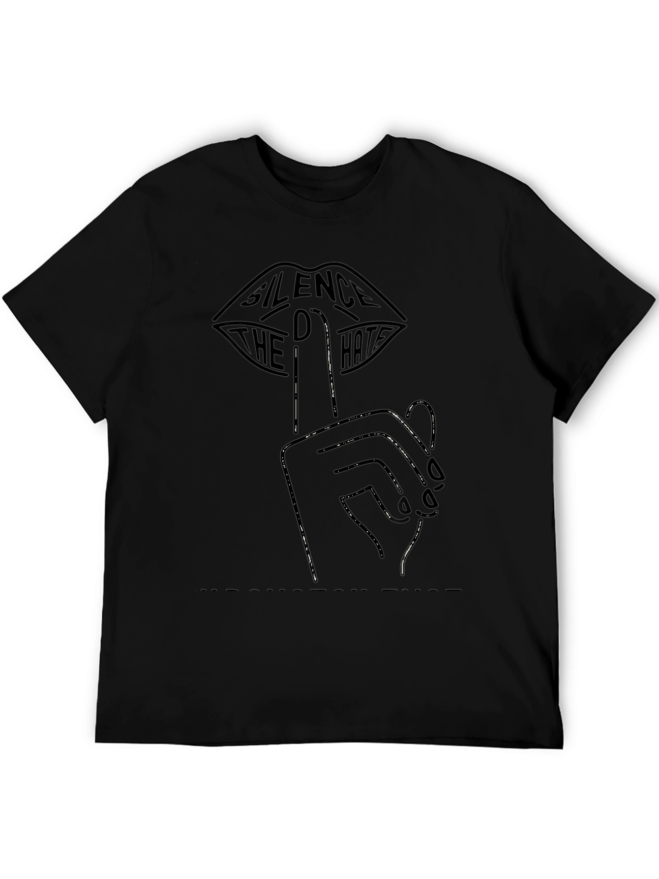 Silence the Hate Graphic Tee - Unisex Cotton T-Shirt