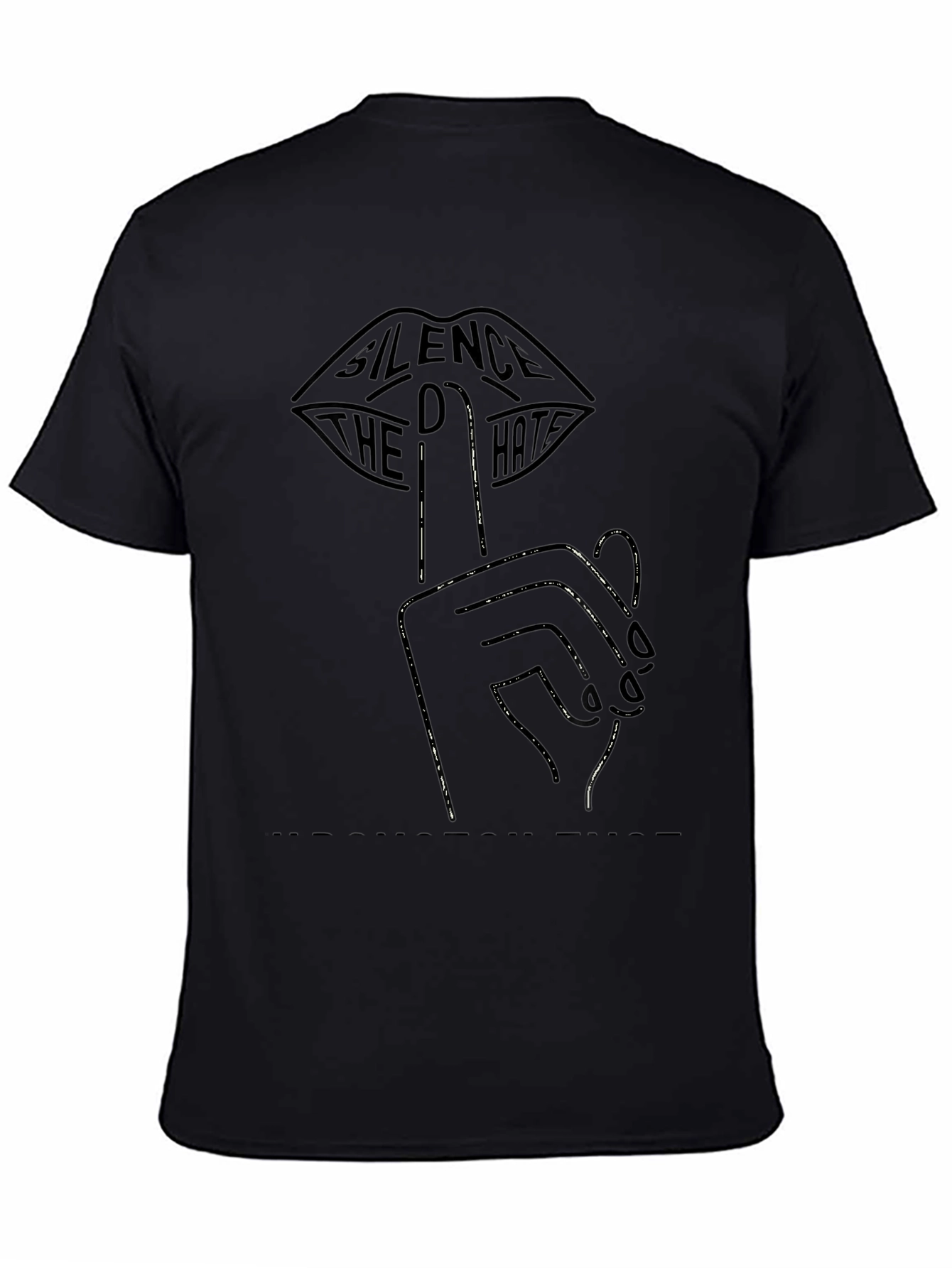 Silence the Hate Graphic Tee - Unisex Cotton T-Shirt