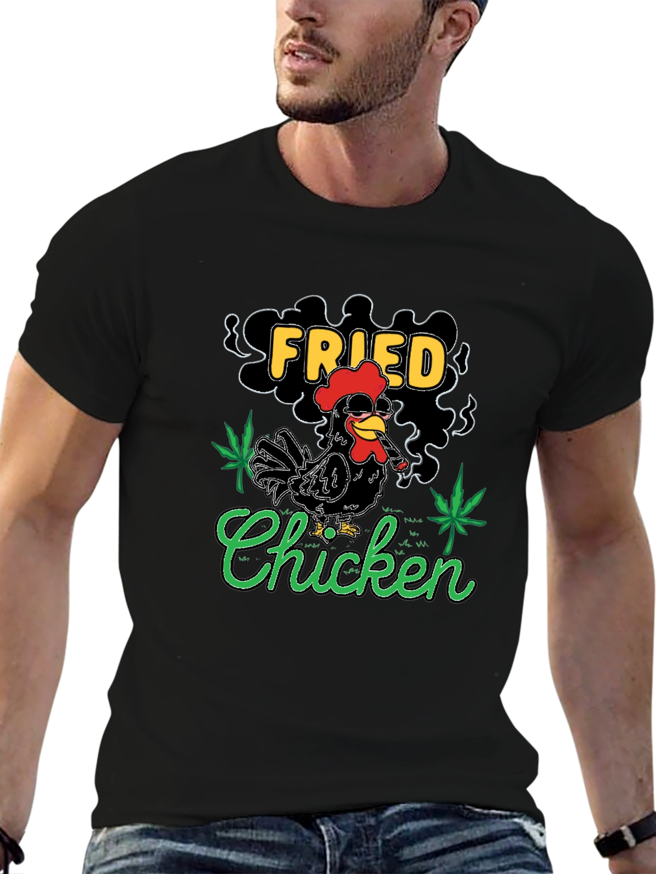 Fried Chicken T-Shirt - Novelty Graphic Tee