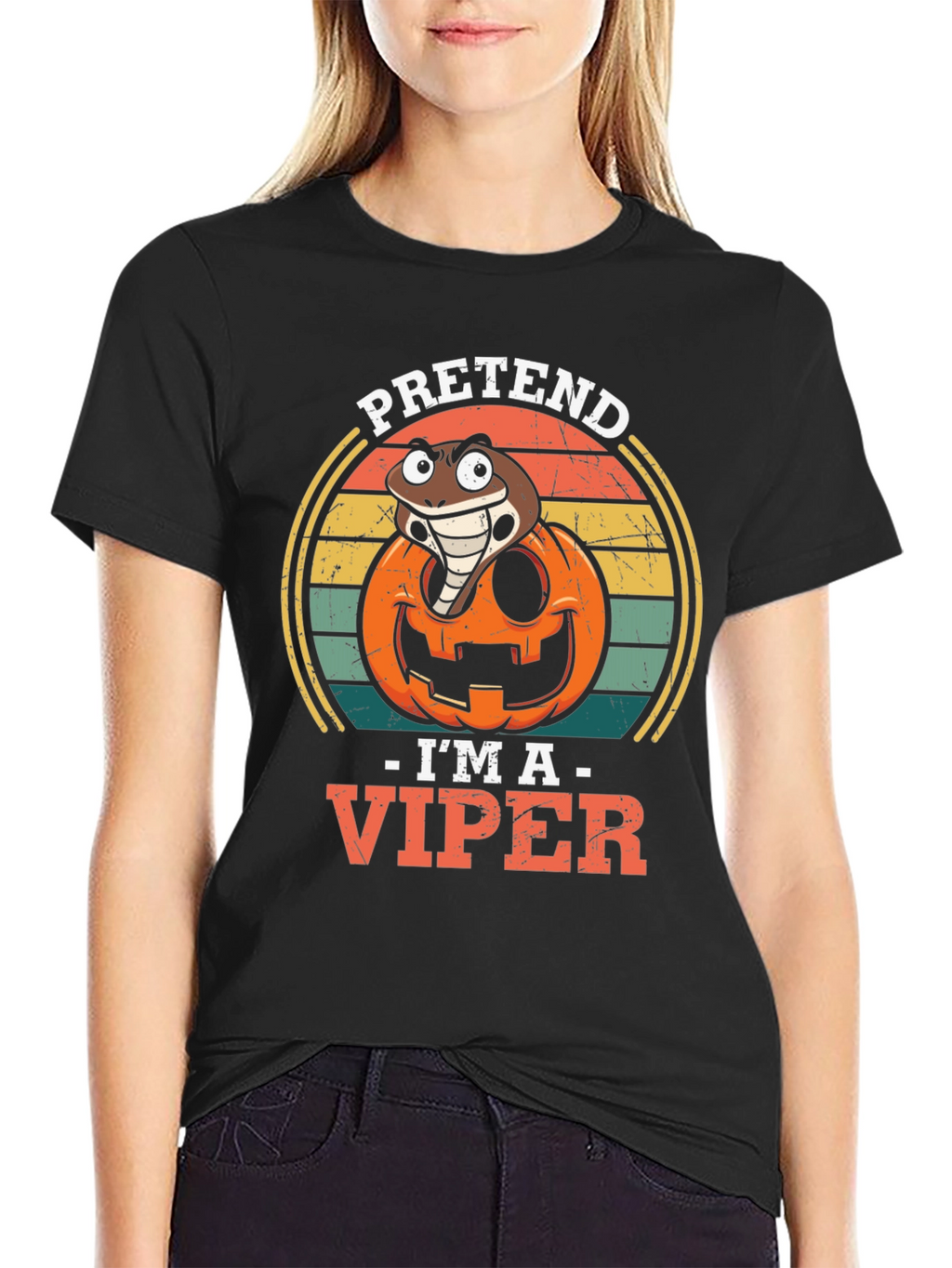 Pretend Im A Viper Halloween T-Shirt