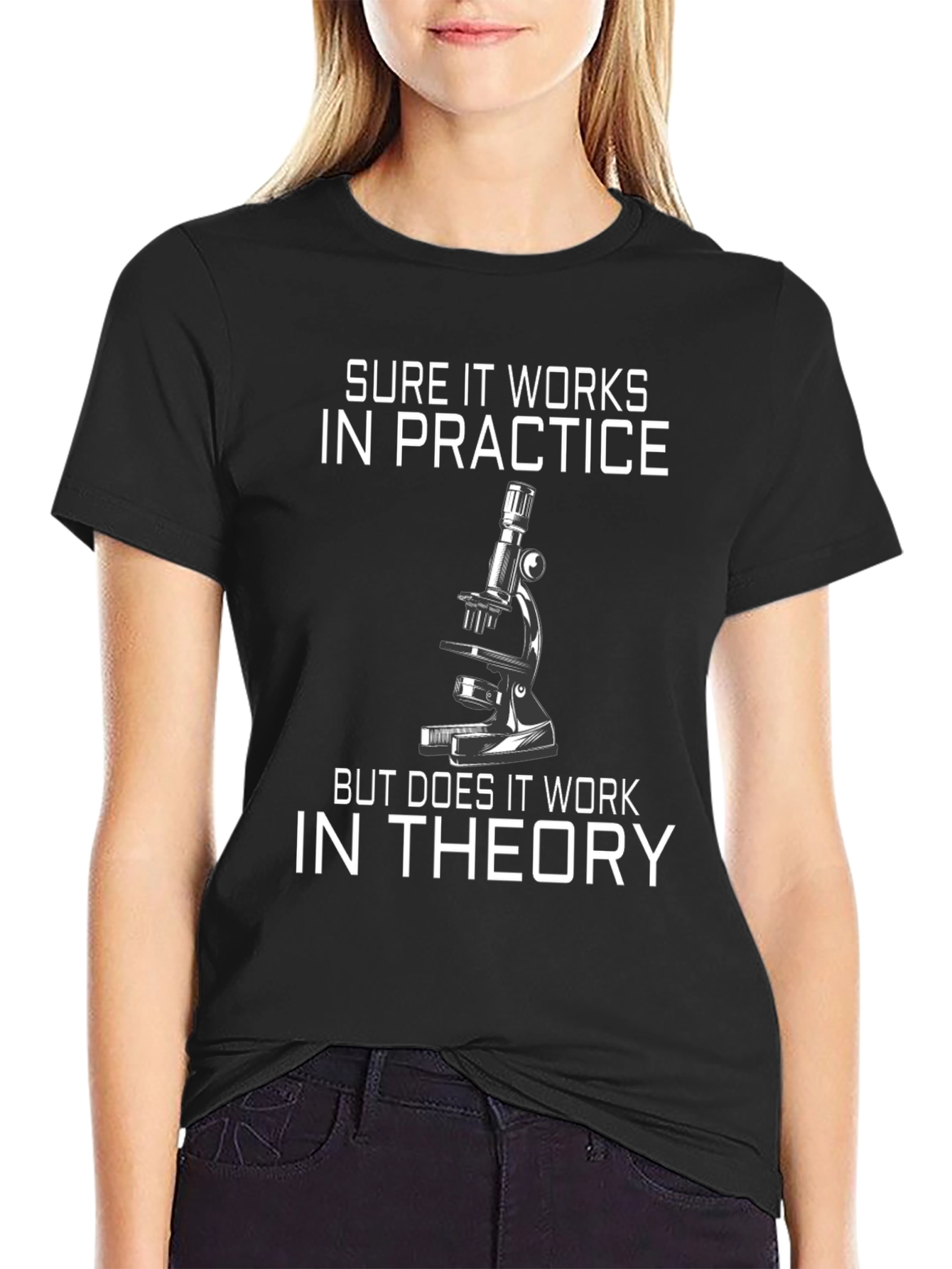 Sure It Works Microscope Graphic Tee