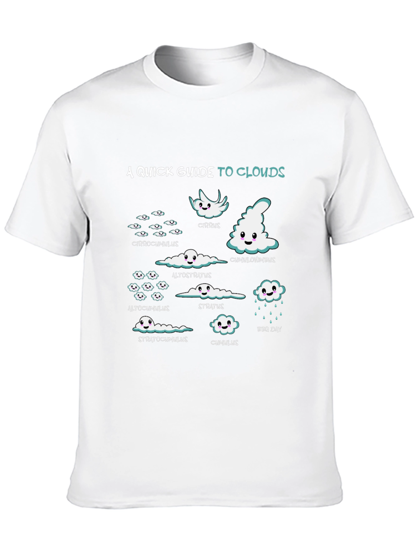 Clouds Graphic T-Shirt - Weather Enthusiast Tee