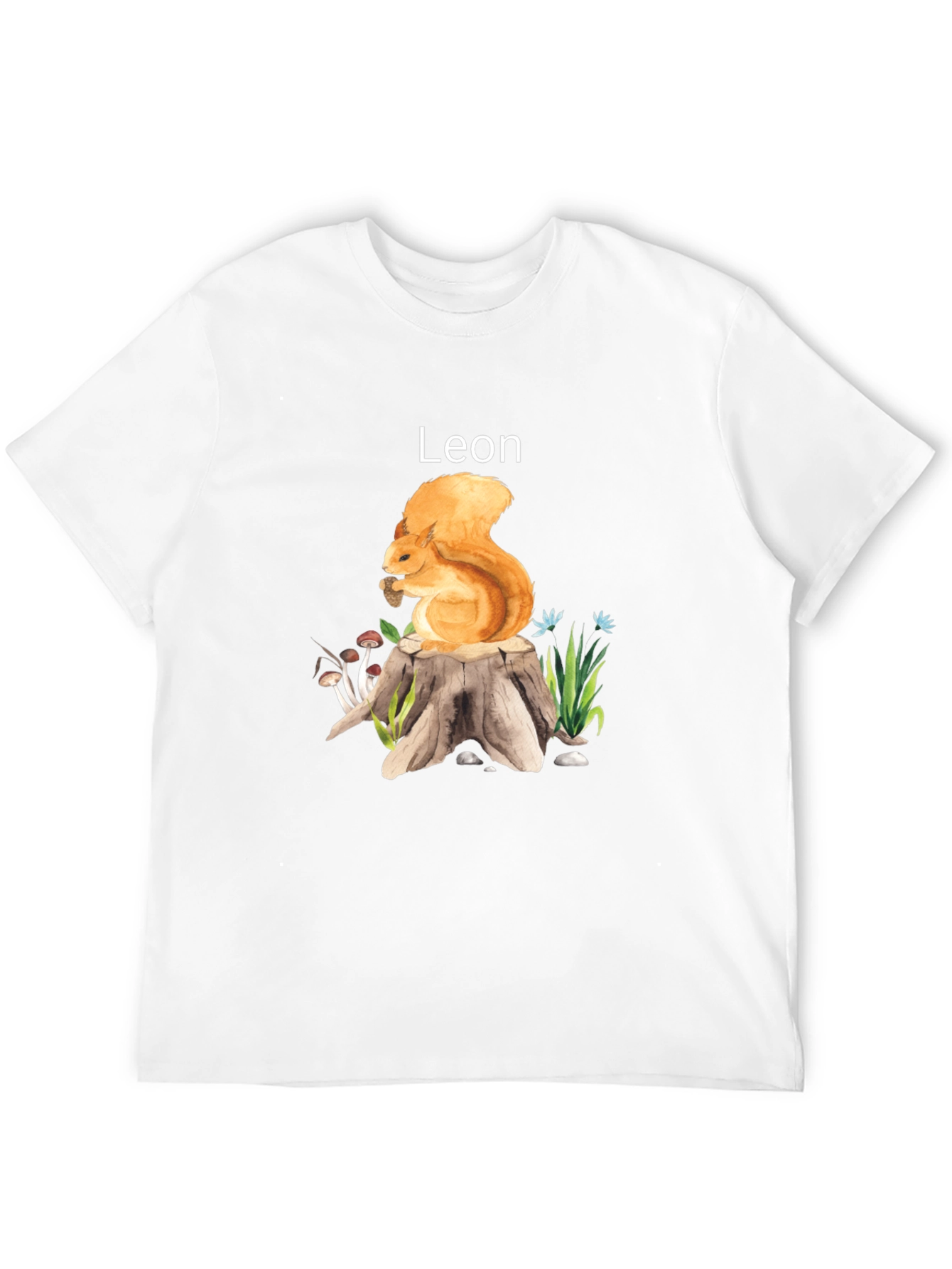 Squirrel Leon T-Shirt - Nature Lover Tee
