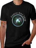 Earth Day 2018 Astronaut Helmet Graphic T-Shirt