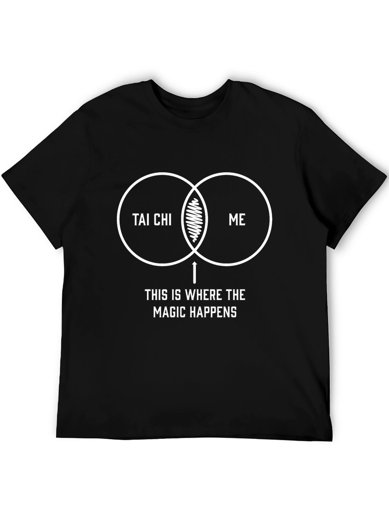 Tai Chi Magic Happens Venn Diagram T-Shirt