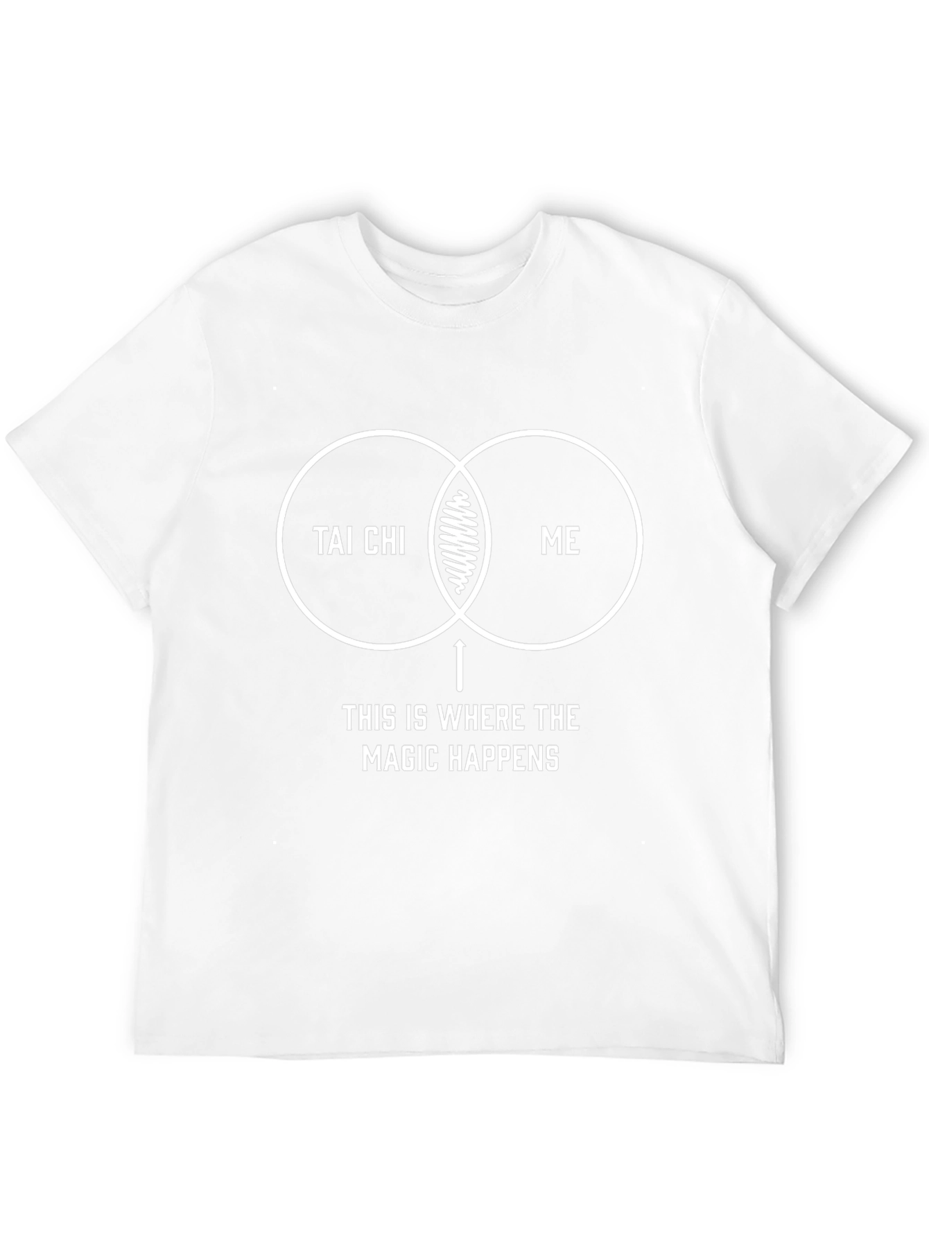 Tai Chi Magic Happens Venn Diagram T-Shirt