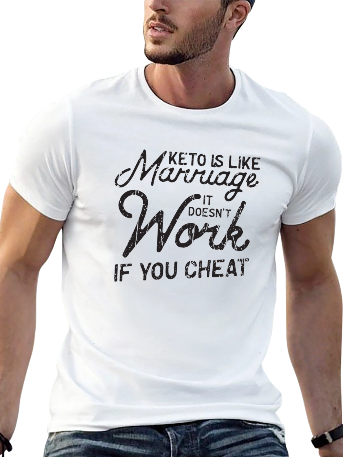 Keto & Marriage T-Shirt - Funny Diet Shirt
