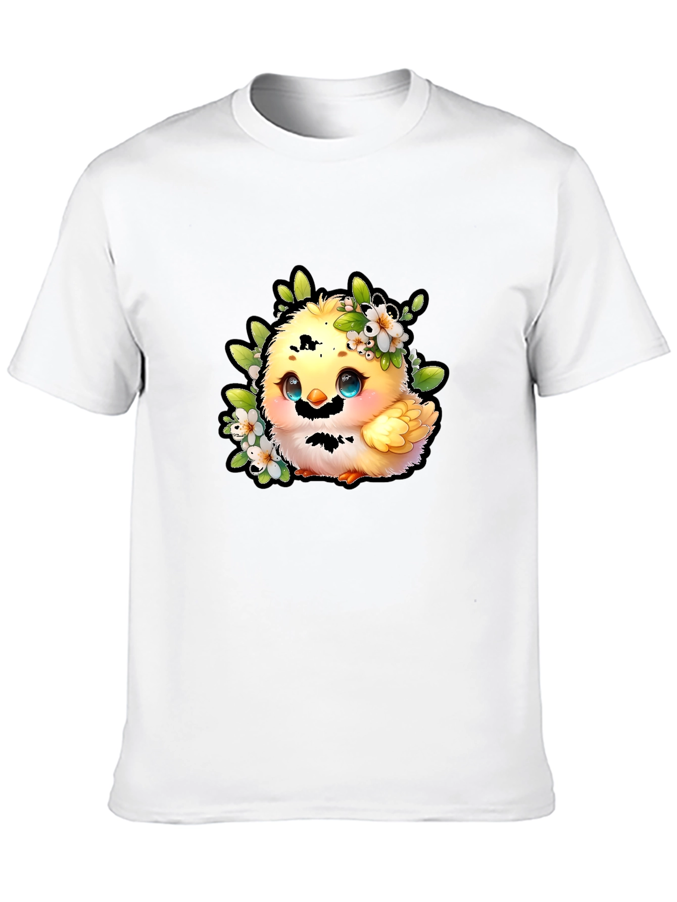 Cute Chick Graphic Tee - Black Cotton Shirt
