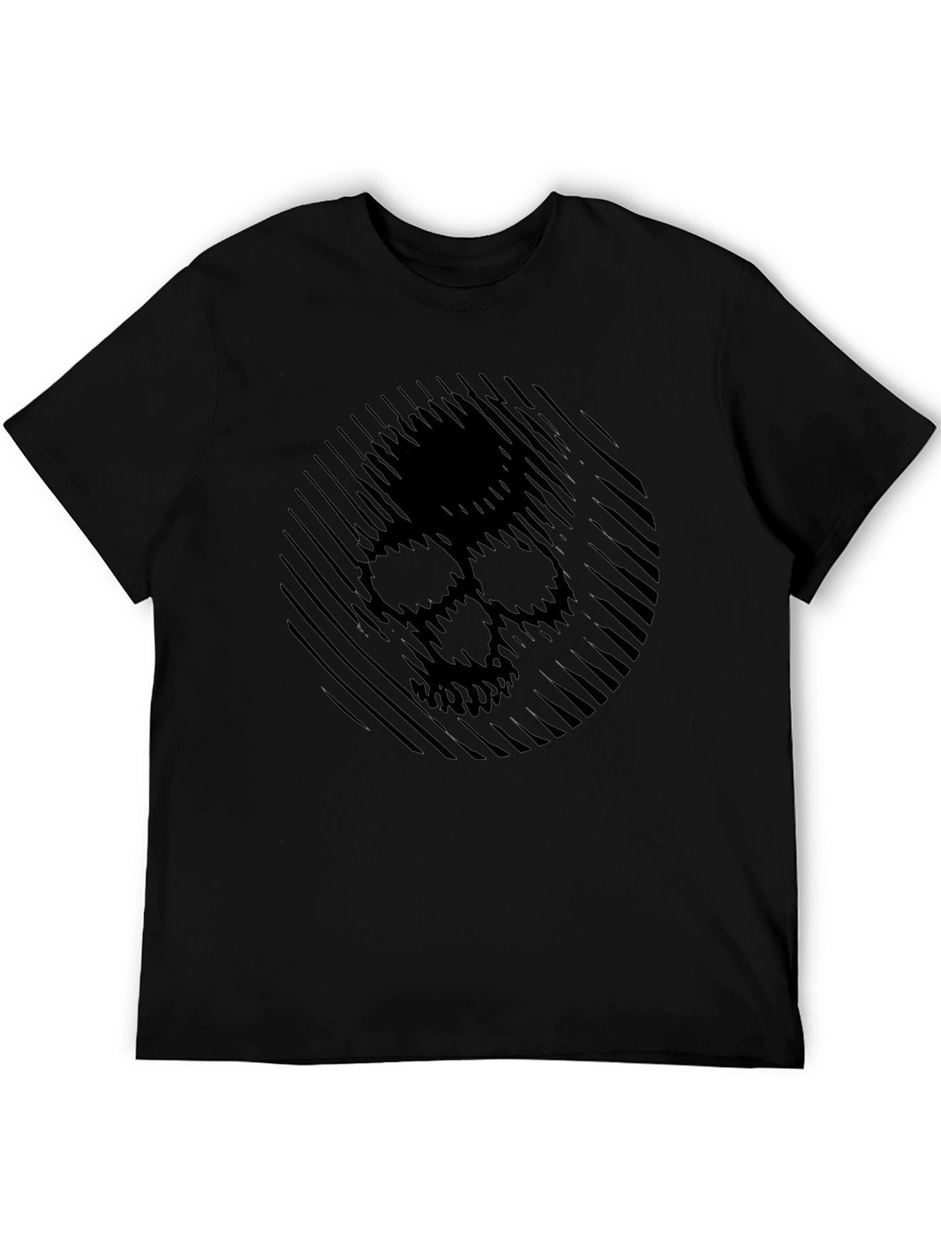 Abstract Skull Graphic Mens T-Shirt