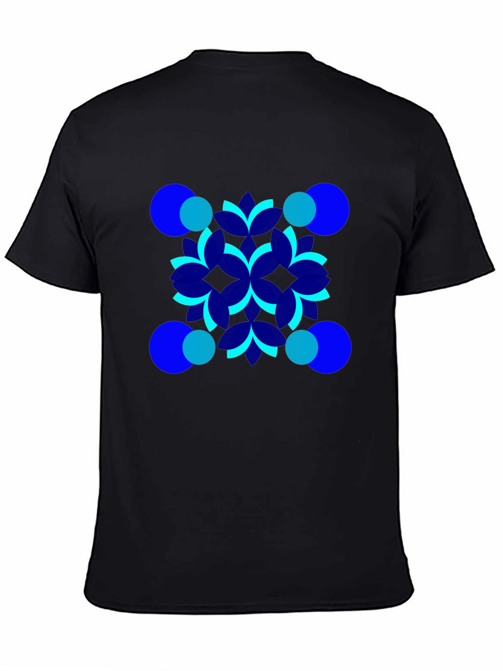Geometric Pattern Black T-Shirt