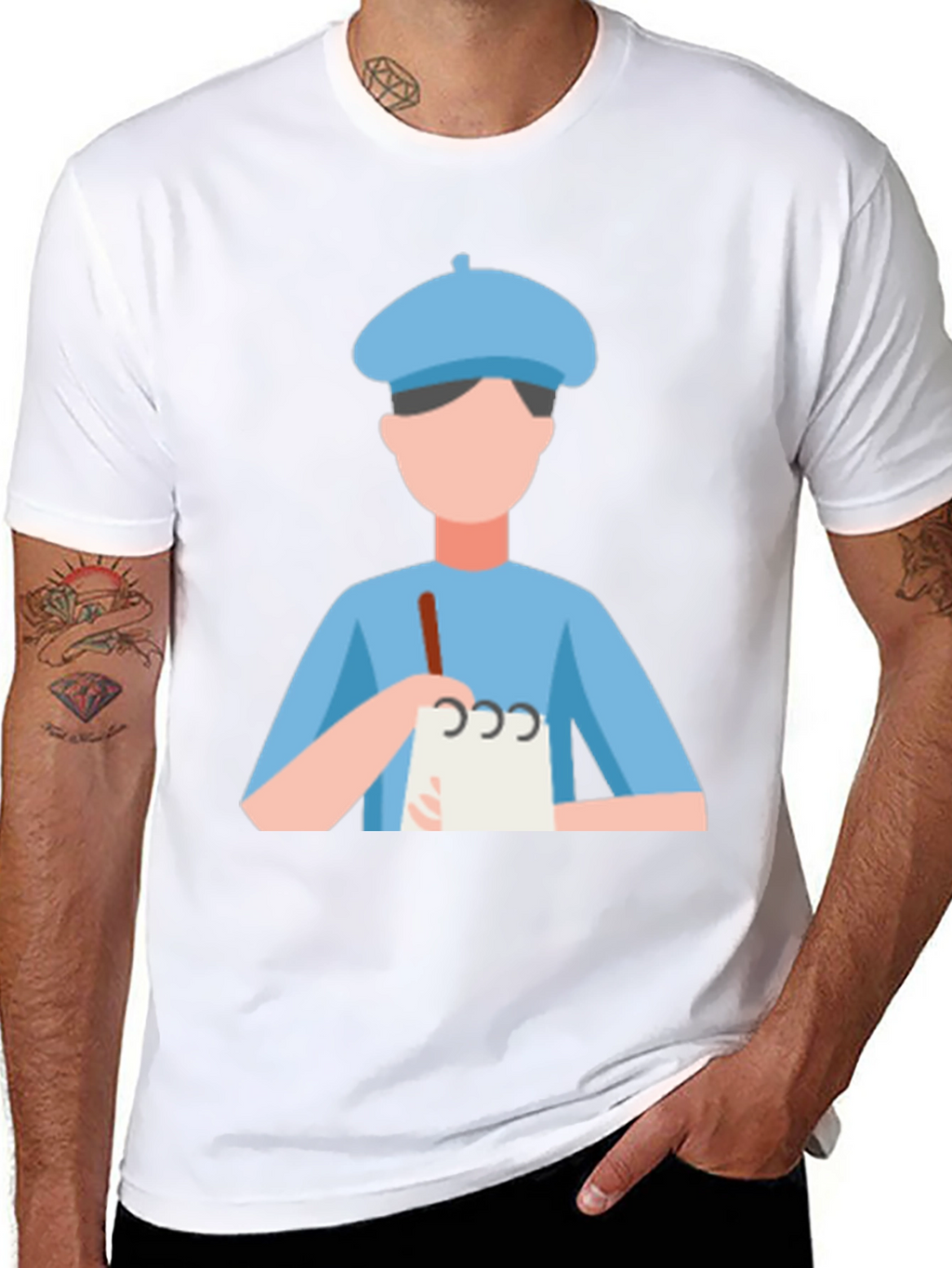 Artist Graphic Tee - Black Cotton T-Shirt