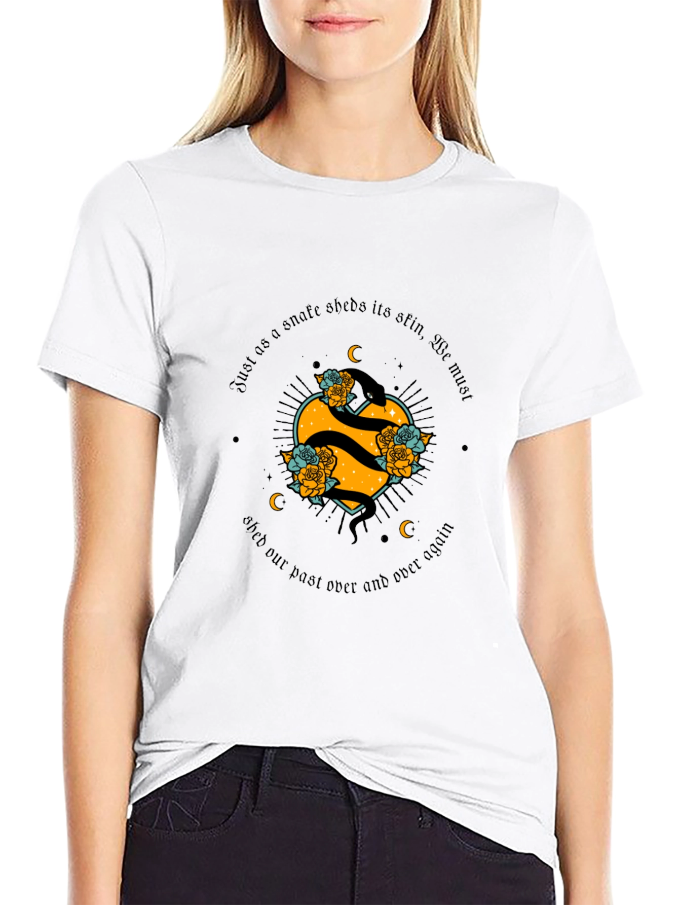 Snake Heart T-Shirt - Shed Your Past