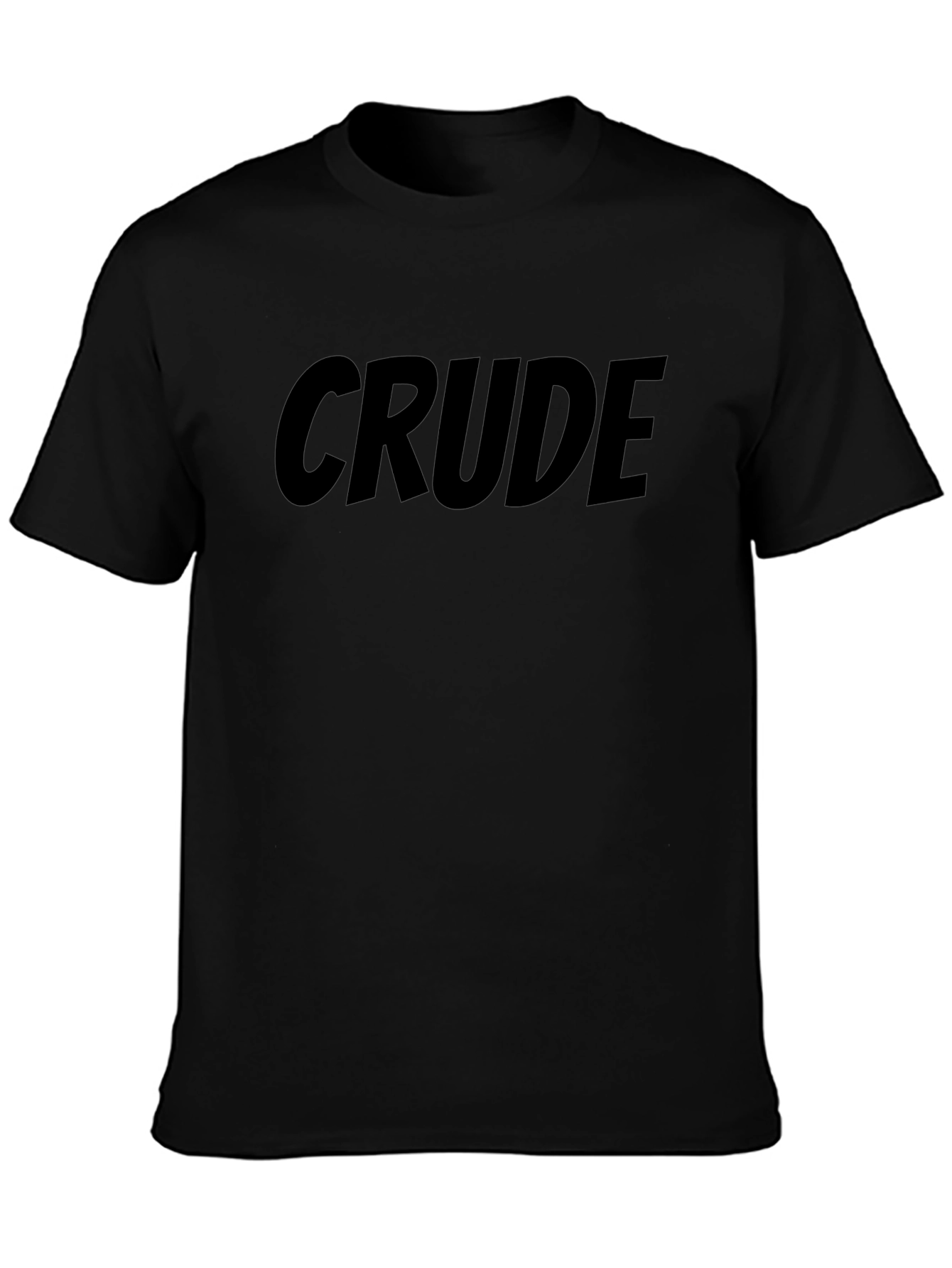 Crude Graphic Tee - Mens Black T-Shirt