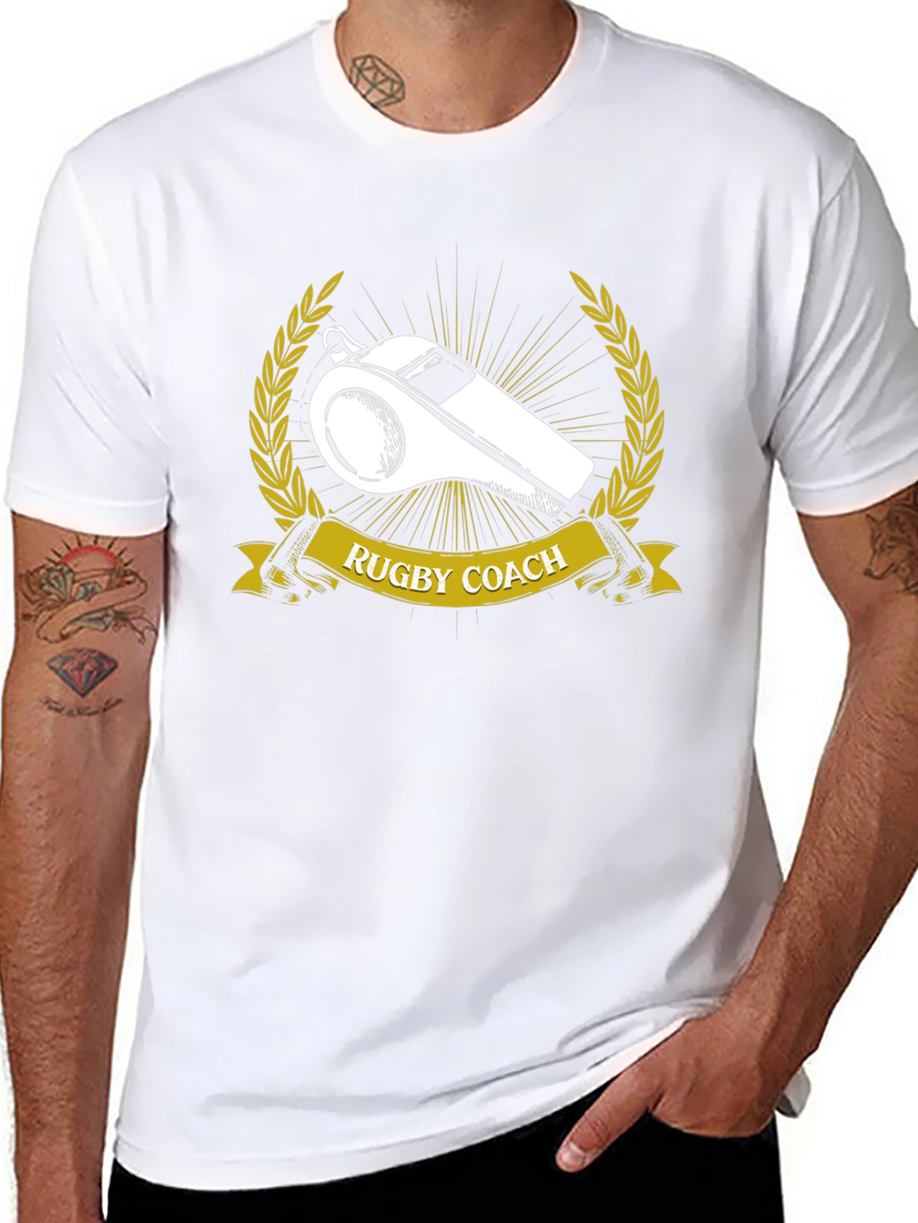 Rugby Coach Whistle Graphic T-Shirt