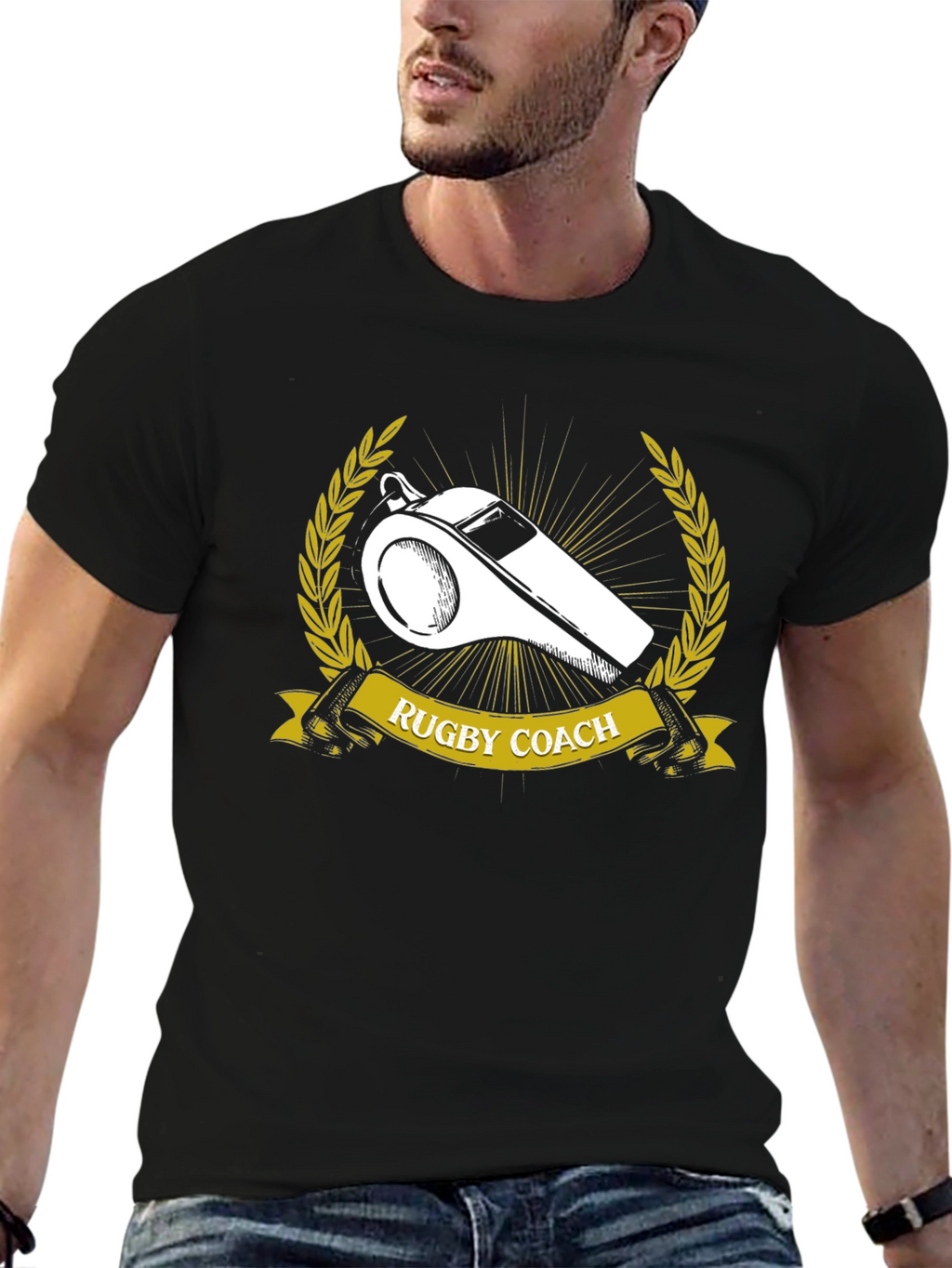 Rugby Coach Whistle Graphic T-Shirt