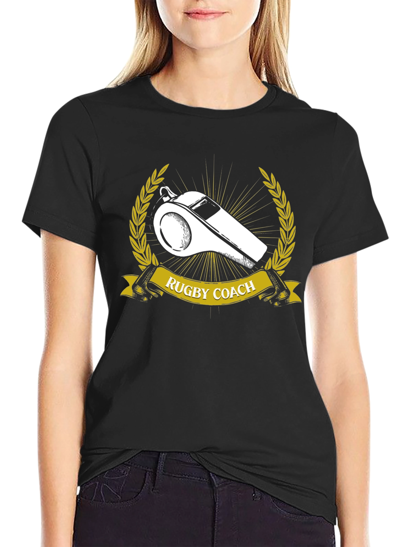 Rugby Coach Whistle Graphic T-Shirt