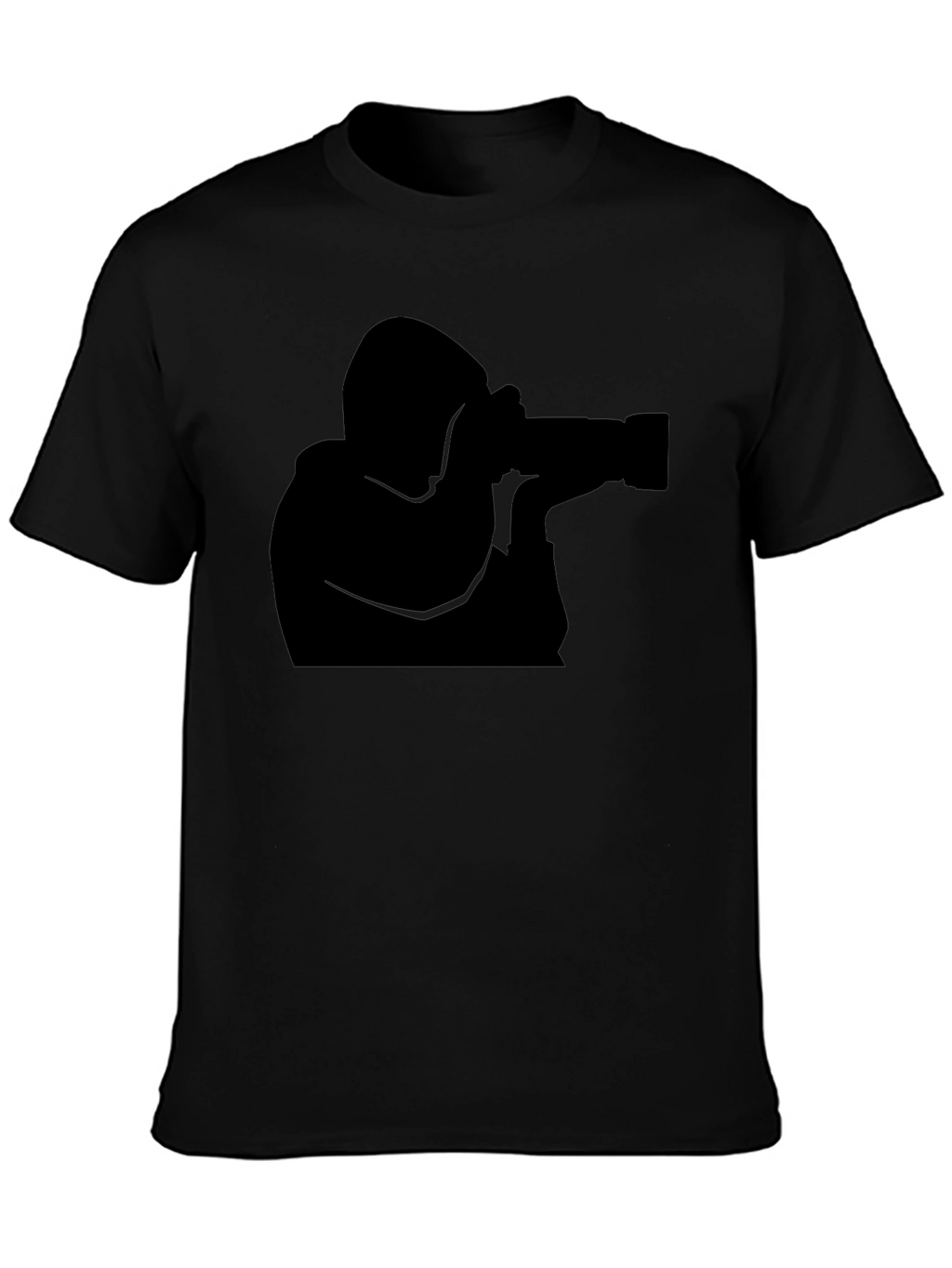 Photographer Silhouette T-Shirt - Black