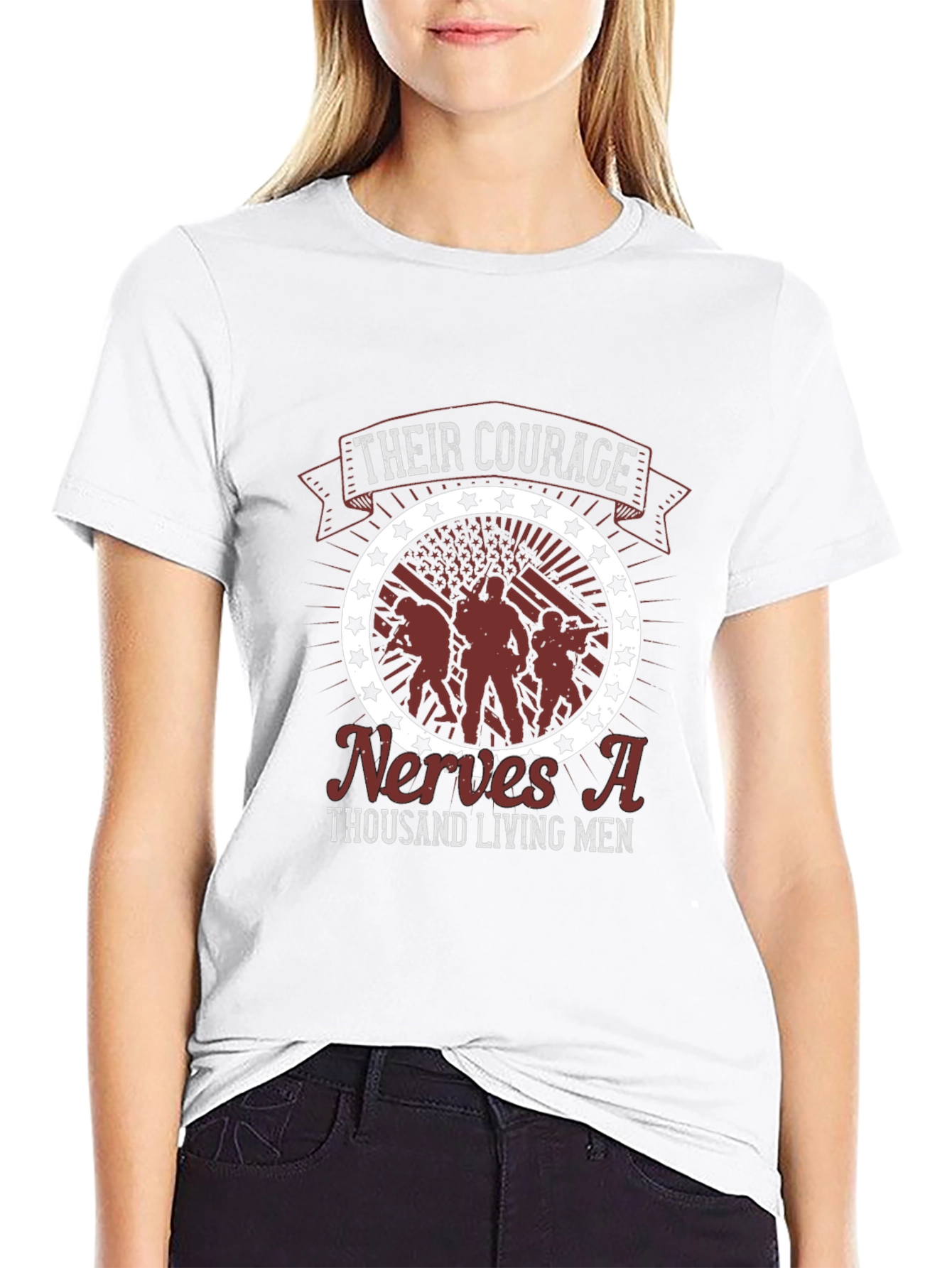 Courage Graphic Tee - Veteran Tribute Shirt