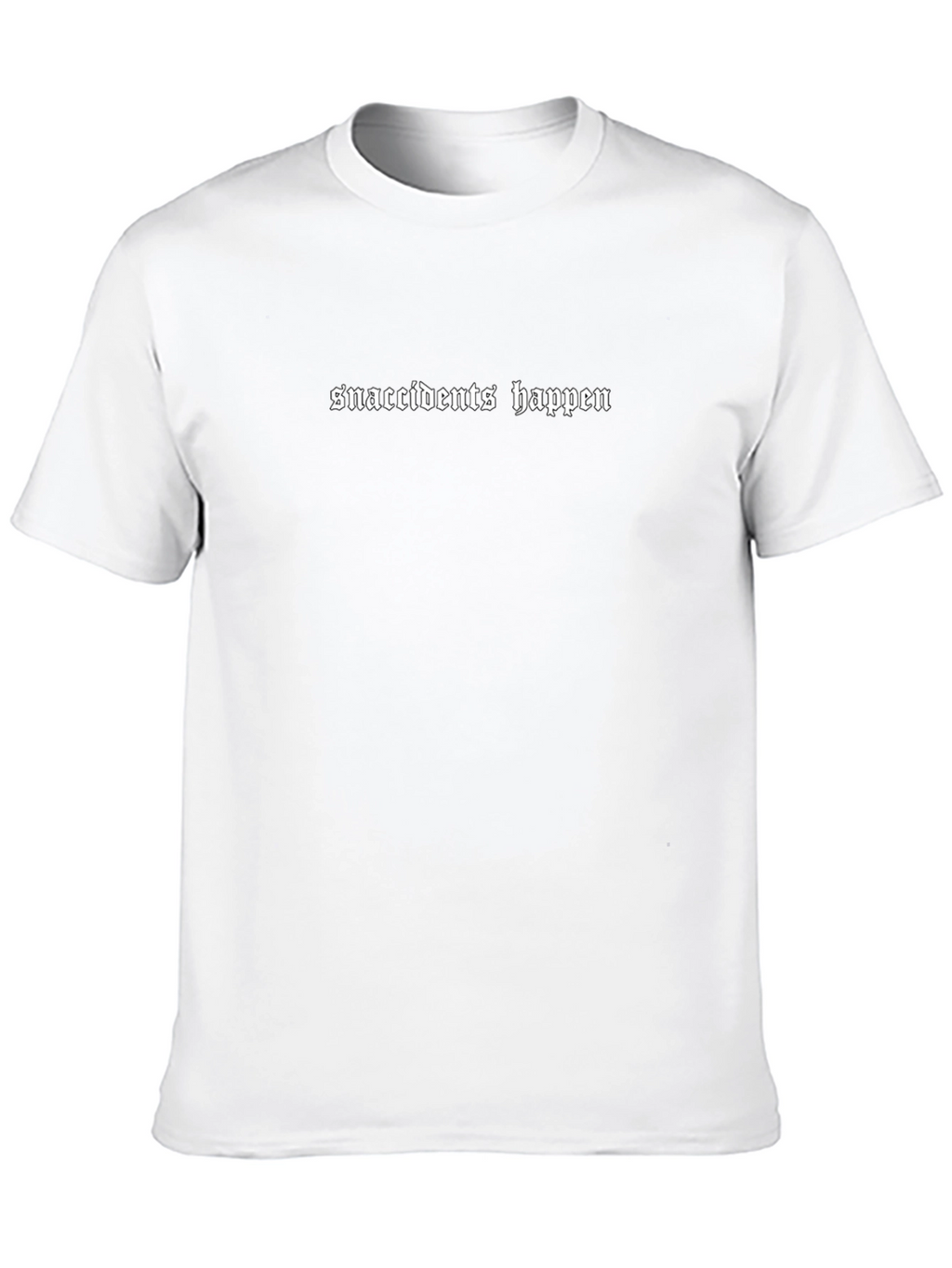 Snaccidents Happen Black Graphic Tee