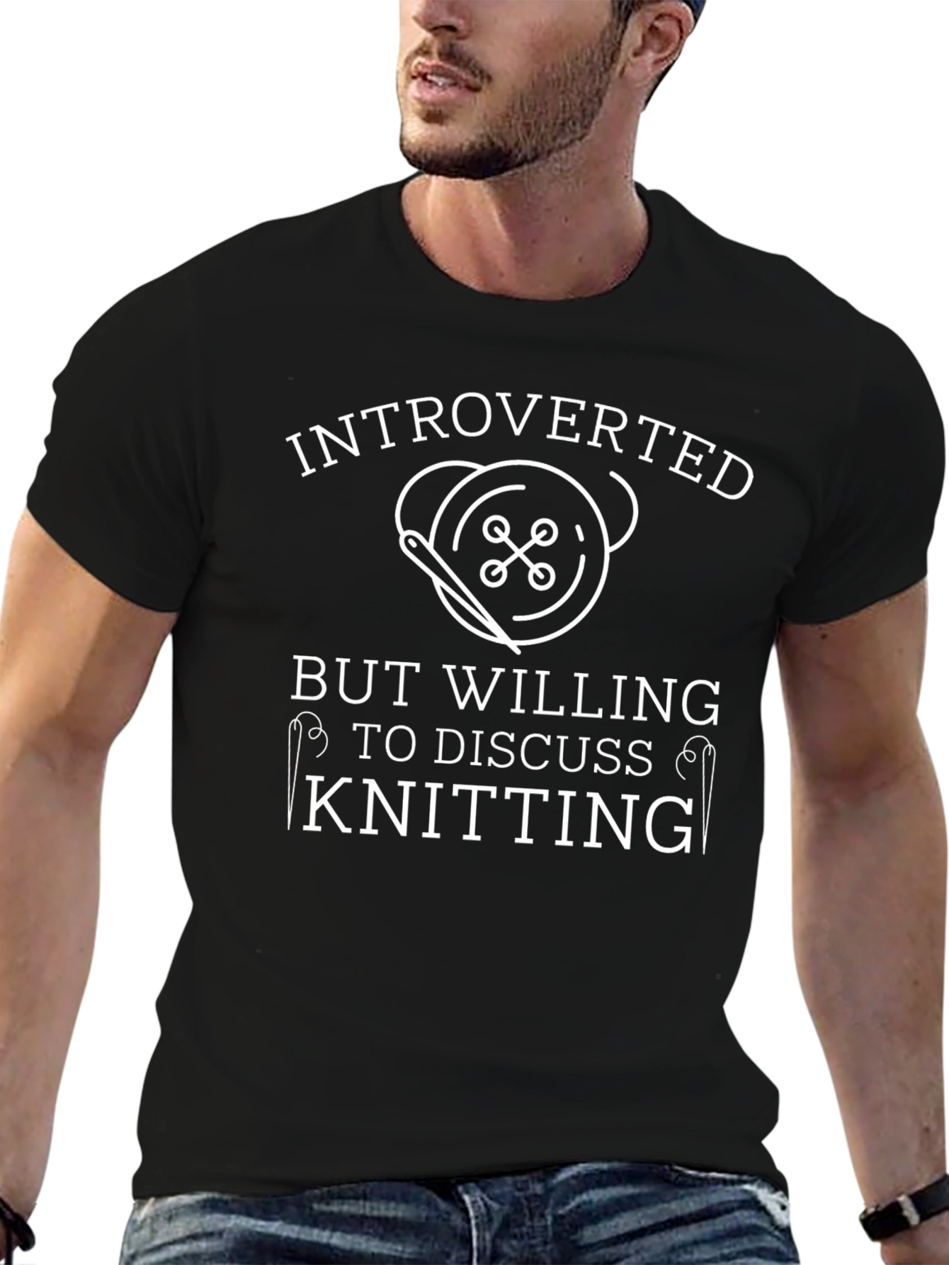 Introverted Knitting T-Shirt - Soft Cotton Tee