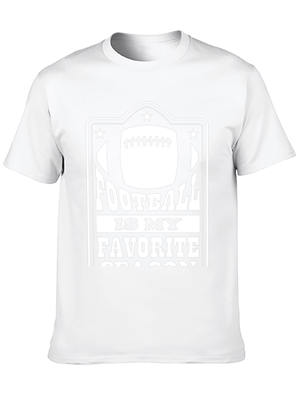 Football Is My Favorite Season Black T-Shirt