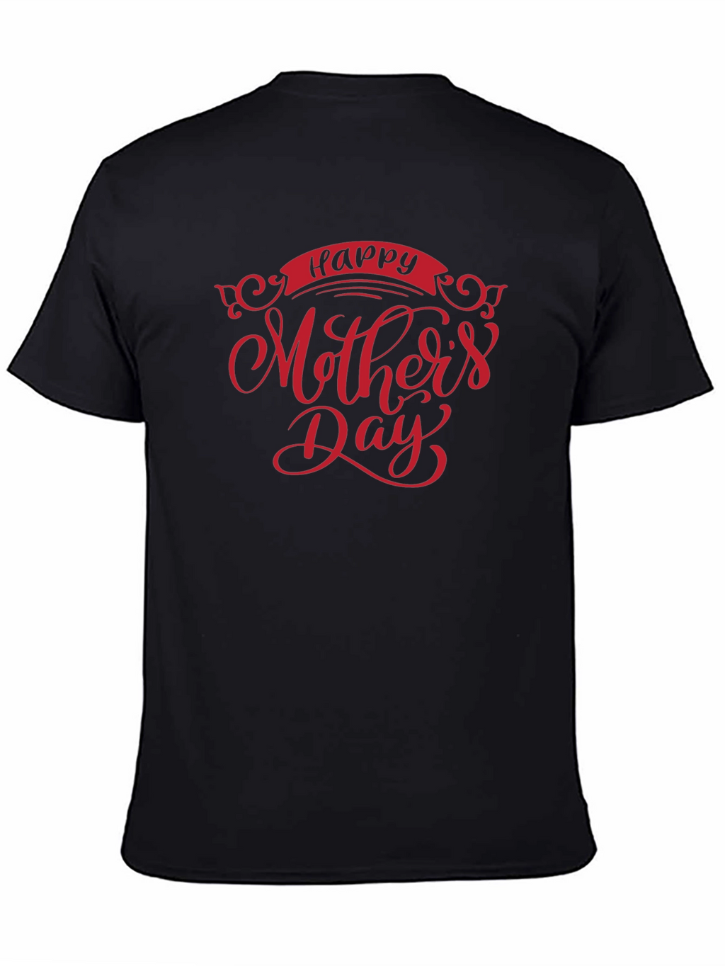 Happy Mothers Day Graphic Tee - Black