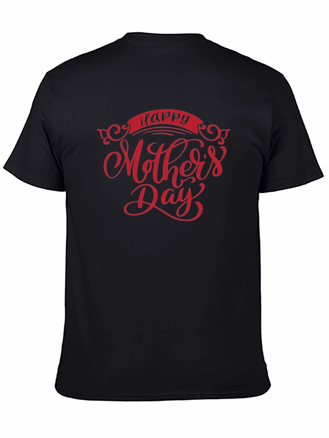 Happy Mothers Day Graphic Tee - Black