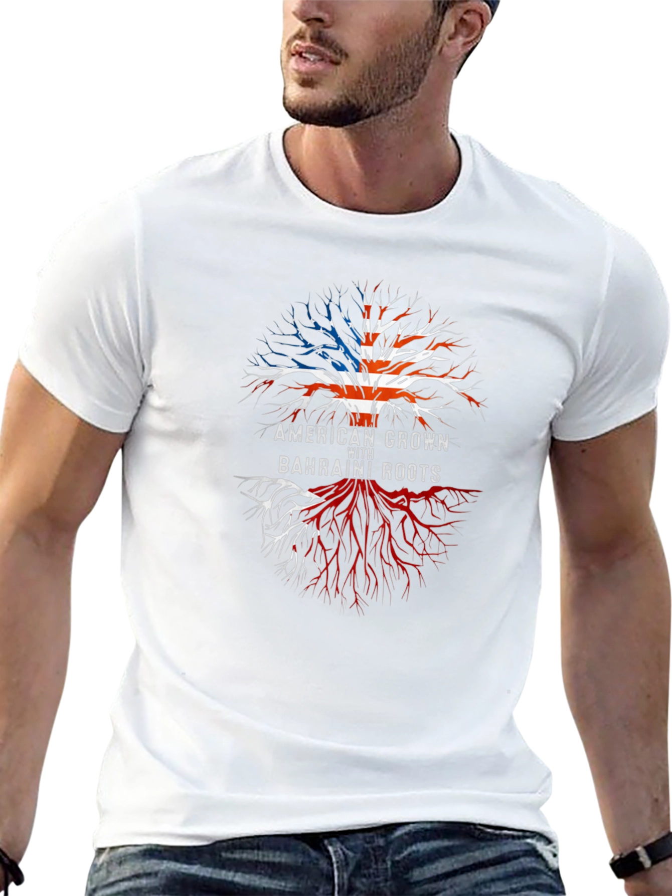 American Grown with Bahraini Roots Tee