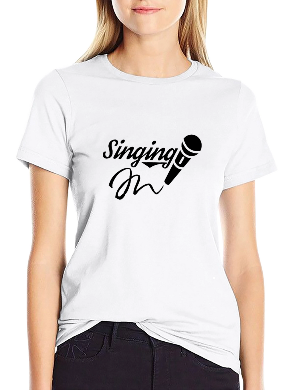 Singing Microphone Graphic T-Shirt