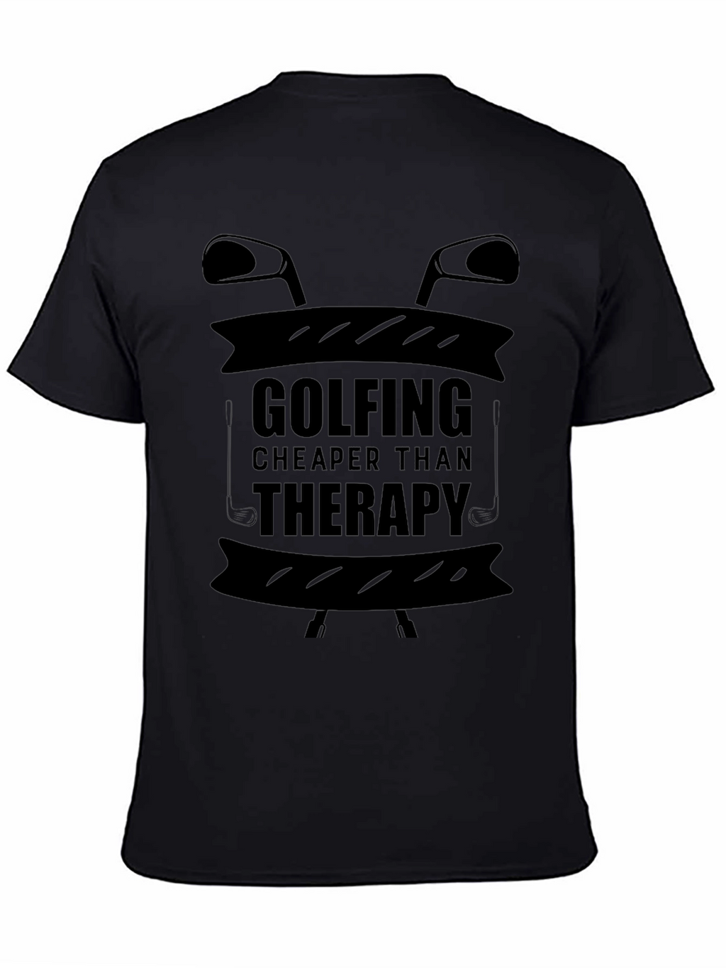 Golfing Cheaper Than Therapy Graphic T-Shirt