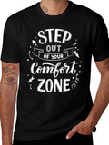 Step Out of Your Comfort Zone Black T-Shirt